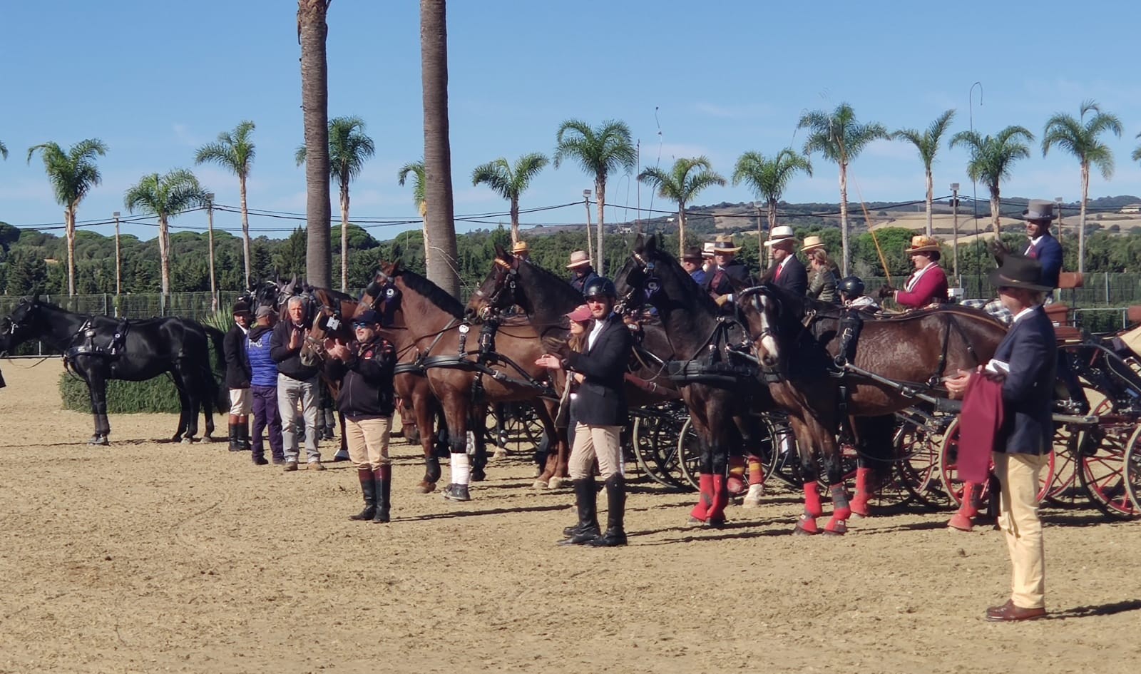 Triple podio navarro en la Copa Iberica FEI de Enganches